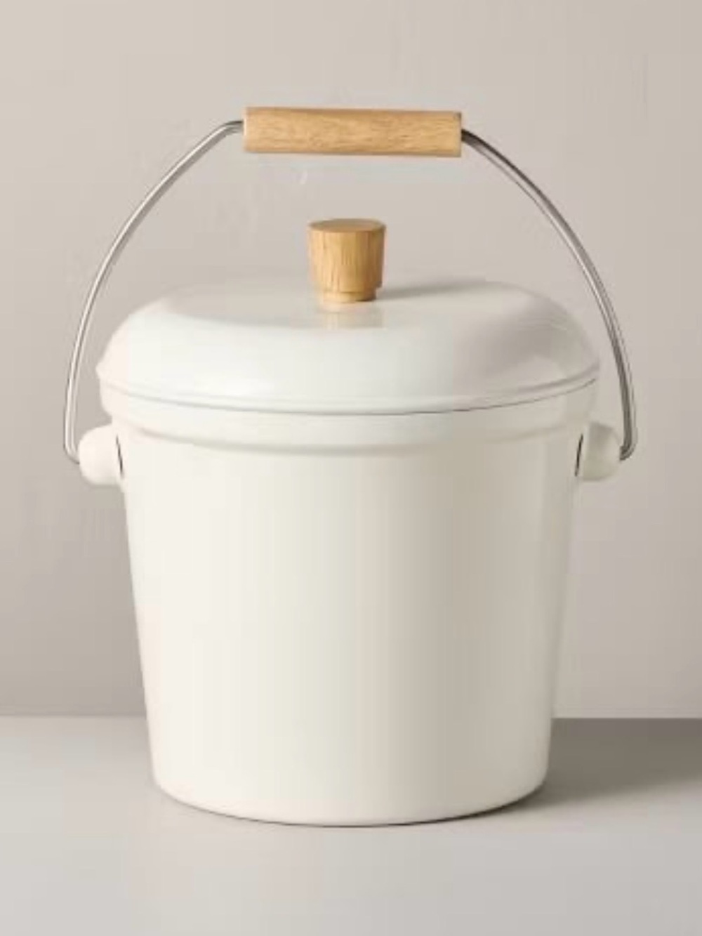 2.5L Stainless Steel Ice Bucket with Handle Sour Cream - Hearth & Hand™ with Mag